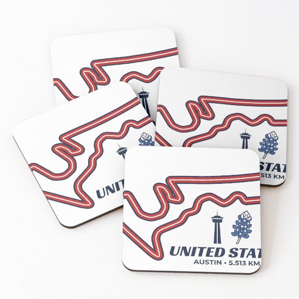 Item preview, United States Circuit Sticker - Austin Texas Racing Track Map Decal designed and sold by Bobby Hart Creative.