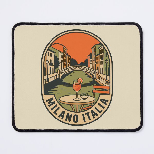Item preview, Vintage Milano Italia Canal Cocktail Travel Badge designed and sold by Travelpeak.