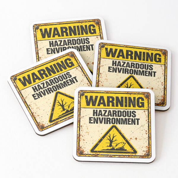Item preview, Warning Hazardous Environment Pollution Awareness Activist designed and sold by HumansStuck12.