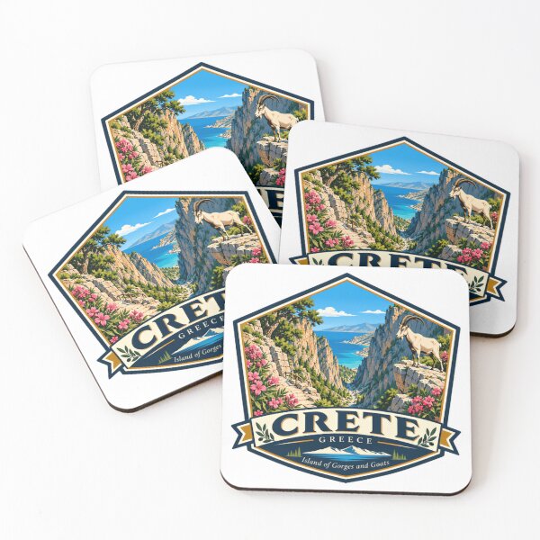 Item preview, Crete Greece Island Of Gorges And Goats Greek Island Travel Souvenir designed and sold by NightGlyph.