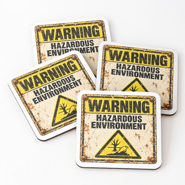 Item preview, Warning Hazardous Environment Environmentalist Pollution Safety designed and sold by HumansStuck12.