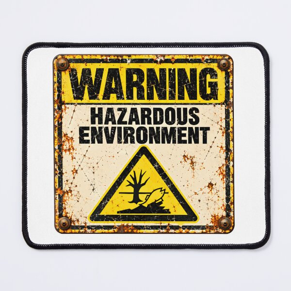Item preview, Warning Hazardous Environment Environmentalist Pollution Safety designed and sold by HumansStuck12.