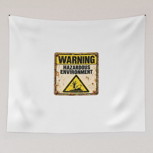 Item preview, Warning Hazardous Environment Environmentalist Pollution Safety designed and sold by HumansStuck12.