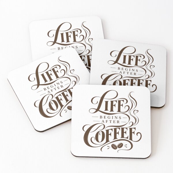Item preview, Life Begins After Coffee Morning Caffeine Drinker designed and sold by HumansStuck12.