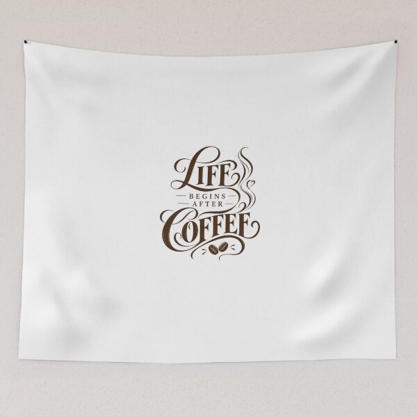 Item preview, Life Begins After Coffee Morning Caffeine Drinker designed and sold by HumansStuck12.