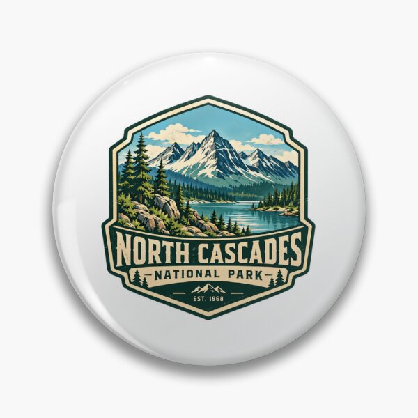 Item preview, North Cascades National Park Est. 1968 Outdoors Hiker Traveler designed and sold by JasonStars123.