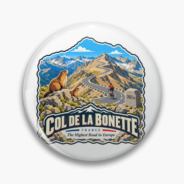 Item preview, Col De La Bonette France The Highest Road In Europe Cyclist Travel Mountain Pass designed and sold by Simsimah26Parks.