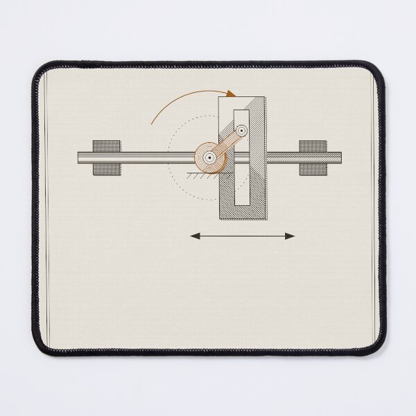 Item preview, Scotch yoke engraving, MOTION plate 06 of 16 designed and sold by VerdettoQR.