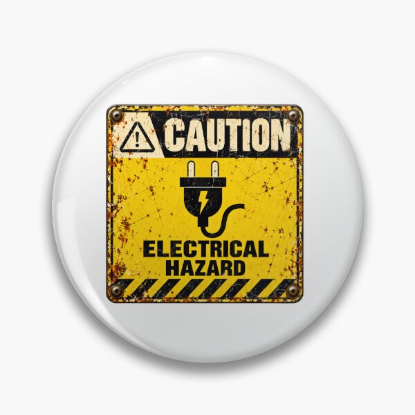 Item preview, Caution Electrical Hazard Electrician Safety Warning Worker designed and sold by SkeletonsDanger.