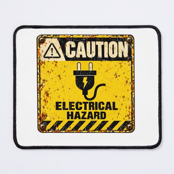 Item preview, Caution Electrical Hazard Electrician Safety Warning Worker designed and sold by SkeletonsDanger.