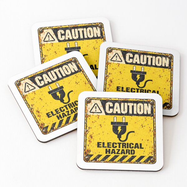 Item preview, Caution Electrical Hazard Electrician Safety Warning Worker designed and sold by SkeletonsDanger.