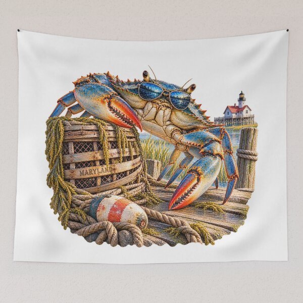 Item preview, Maryland Blue Crab With Sass designed and sold by Whimspired By Paxx.
