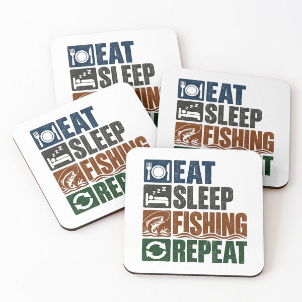 Item preview, Eat Sleep Fishing Repeat Angler Fisherman Hobbyist designed and sold by HumansStuck12.