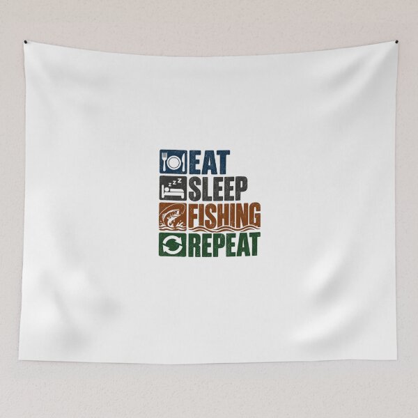 Item preview, Eat Sleep Fishing Repeat Angler Fisherman Hobbyist designed and sold by HumansStuck12.