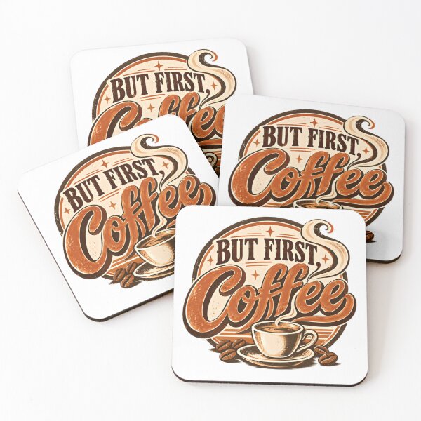 Item preview, But First, Coffee Caffeine Lover Drinker Morning Routine Enthusiast designed and sold by HumansStuck12.