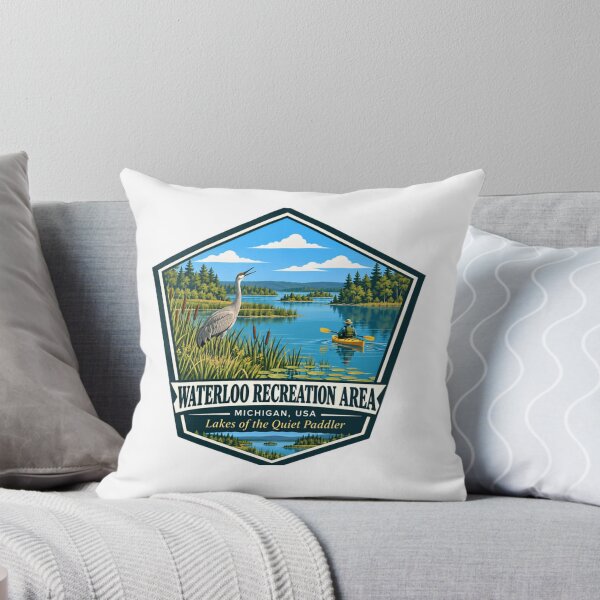 Item preview, Waterloo Recreation Area Michigan Usa Lakes Of The Quiet Paddler Kayaking Outdoors designed and sold by NightGlyph.