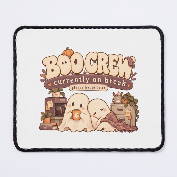 Item preview, Boo Crew Currently On Break Cute Ghost Halloween Shirt designed and sold by PhylonBoxx.