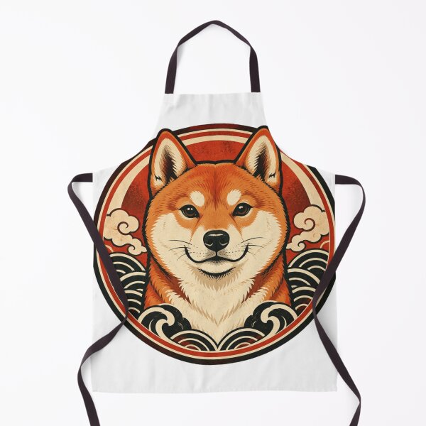 Item preview, Japanese Shiba Inu Crest Vintage Red Sun Art designed and sold by vekotpu.