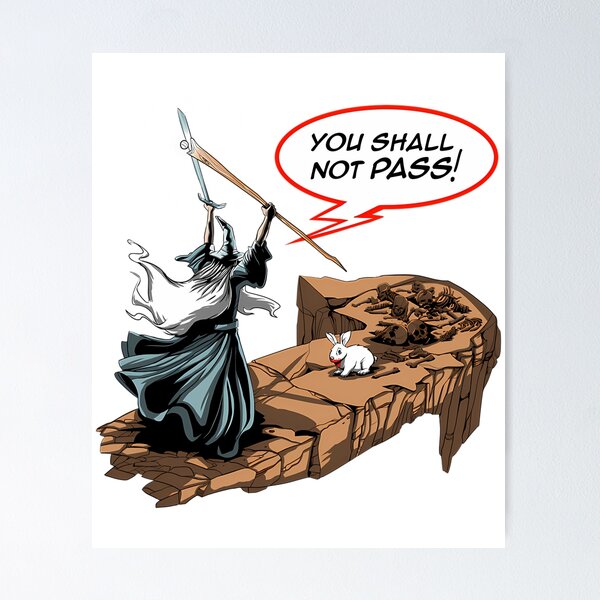 Item preview, Copy of You Shall Not Pass designed and sold by songukuve.