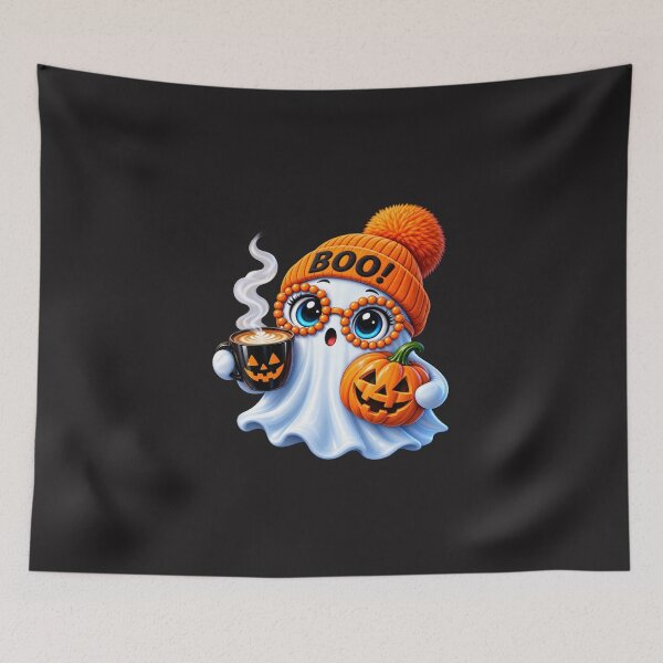 Item preview, Spooky Cute Halloween Ghost Coffee Lover designed and sold by JAR Designs and Development.