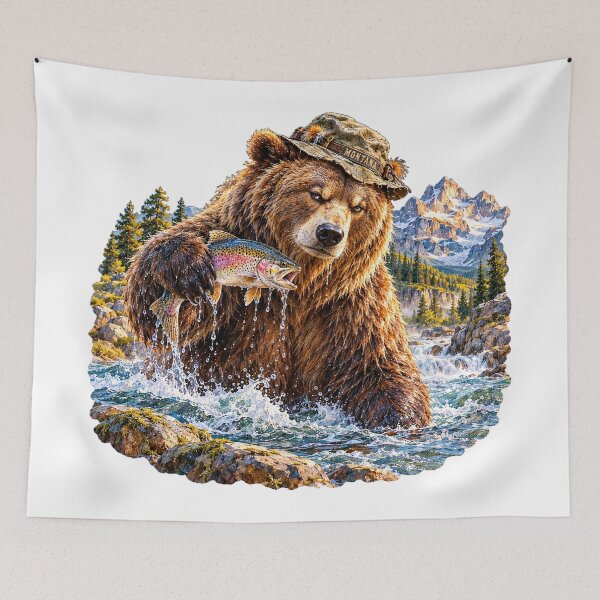 Item preview, Montana Grizzly Bear With Sass designed and sold by Whimspired By Paxx.