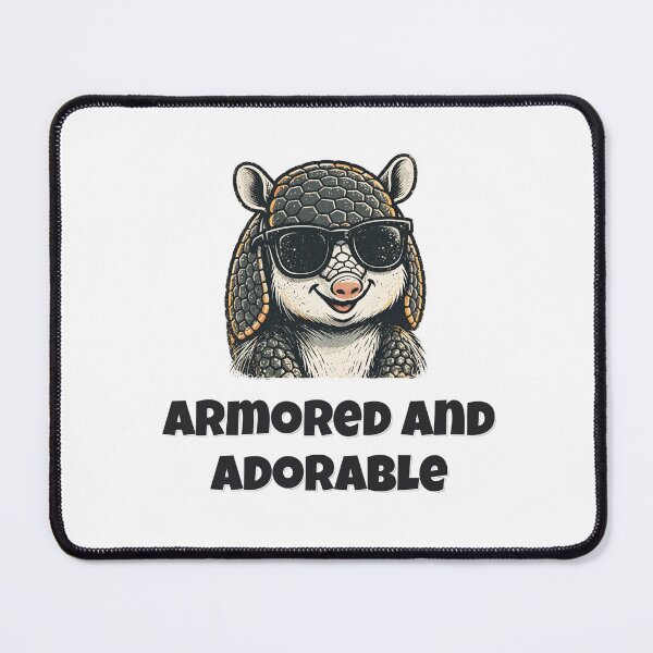 Item preview, Armored And Adorable Funny Armadillo Pun designed and sold by Wild Shades.