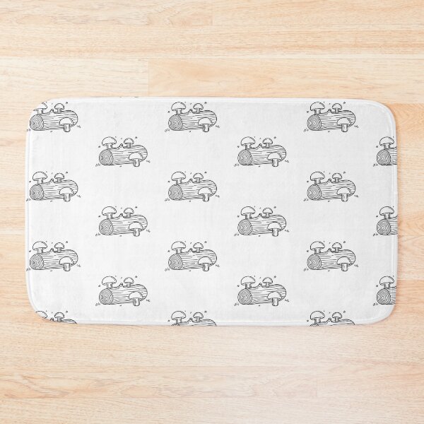 Item preview, Woods beside a fallen log covered in mushrooms designed and sold by rasagamastore.