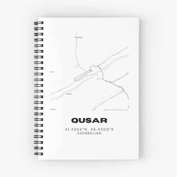 Item preview, Qusar Azerbaijan Map Coordinates Minimalist Location Design designed and sold by RM-Journey.
