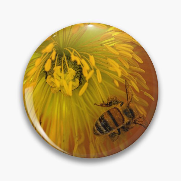 Item preview, A Bee in the Sunburst Flower designed and sold by Twisted Light Images.