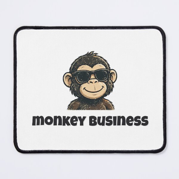 Item preview, Monkey Business Funny Monkey Pun designed and sold by Wild Shades.