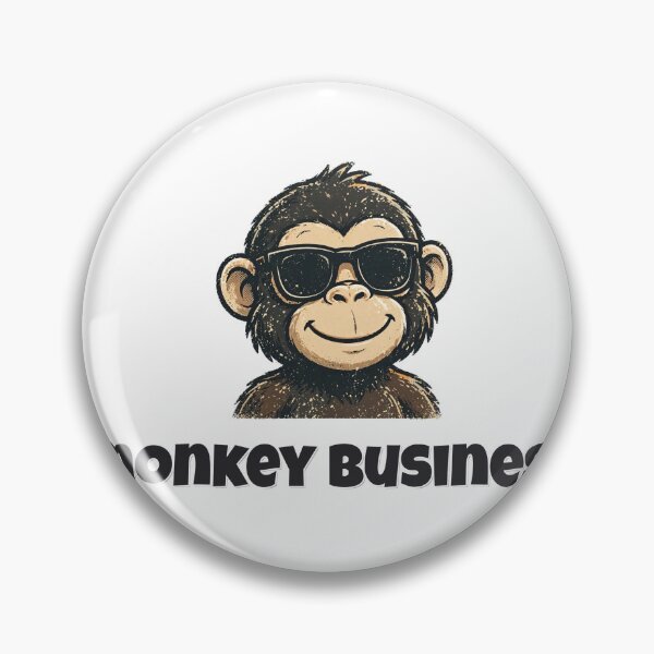 Item preview, Monkey Business Funny Monkey Pun designed and sold by Wild Shades.