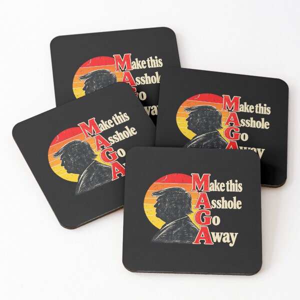 Item preview, Make This Asshole Go Away Political Satire Retro Sunset designed and sold by SEINENGAPPI19.