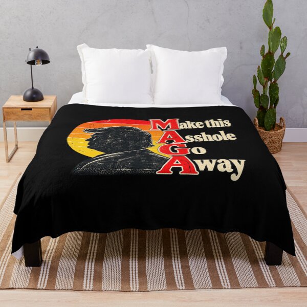 Item preview, Make This Asshole Go Away Political Satire Retro Sunset designed and sold by SEINENGAPPI19.