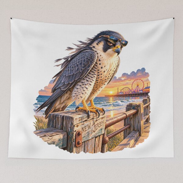 Item preview, New Jersey Peregrine Falcon With Sass designed and sold by Whimspired By Paxx.