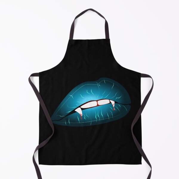 Item preview, Neon Cyan Vampire Lips with Fangs designed and sold by GuettoUnderClothing.