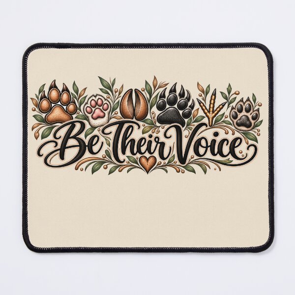 Item preview, Be Their Voice – Animal Rescue & Wildlife designed and sold by BlackBearBloom.