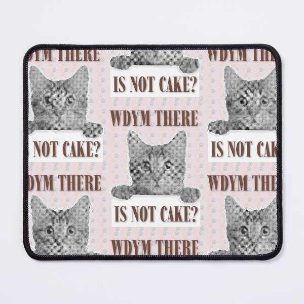 Item preview, Funny Shocked Cake Lover Cat Meme designed and sold by Artemis & Woven Collective.