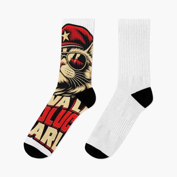 Item preview, Viva La Revolucion Carl Funny Revolutionary Cat Design designed and sold by stmpdwrld.