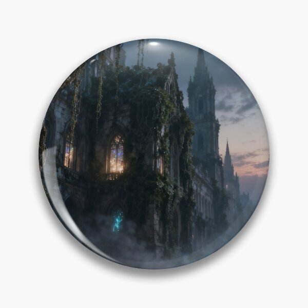 Item preview, Phantom Wolf – The Forgotten Gothic City designed and sold by DreamyWallVibes.