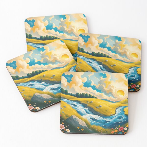 Item preview, Where the Golden Meadows Meet the River designed and sold by tambanow.