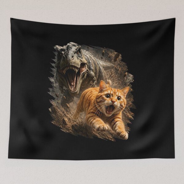 Item preview, Cat Funny  with T-Rexs Dinosaur Religious For Kids Men Women designed and sold by MathiasFuchs.