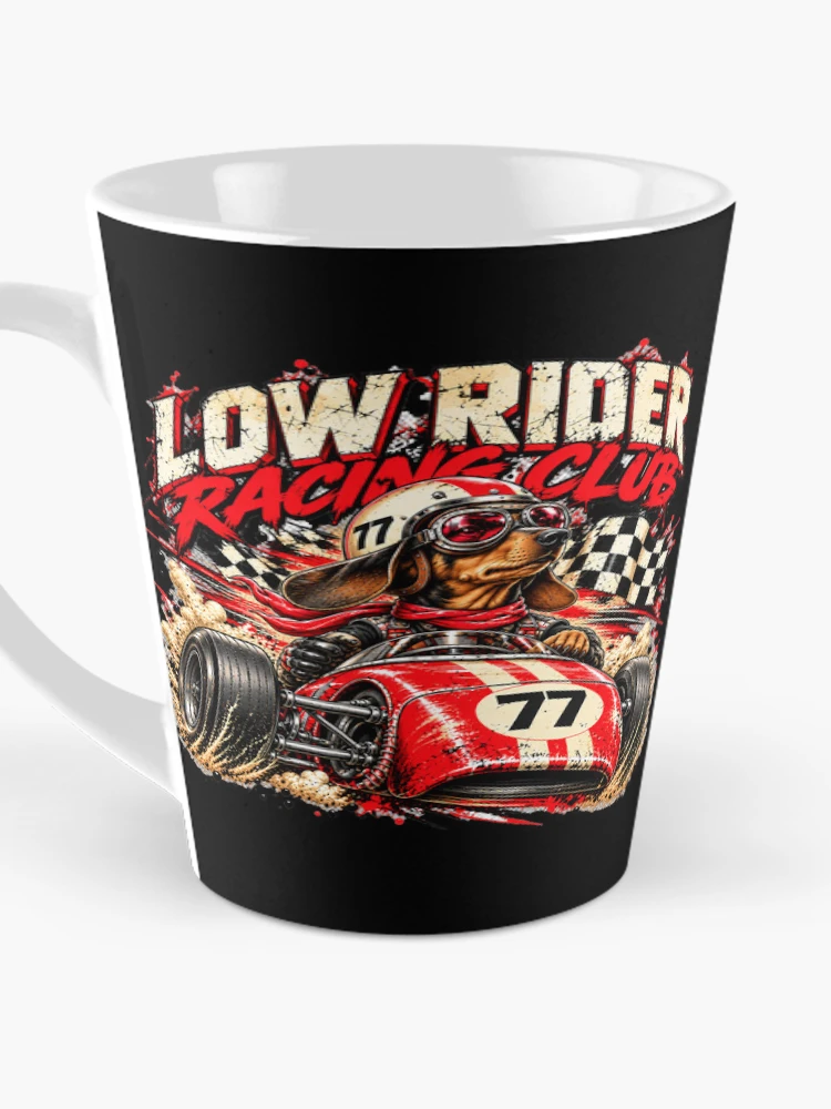 Thumbnail 3 of 4, Coffee Mug, Low Rider Racing Club designed and sold by Dackelwissen.