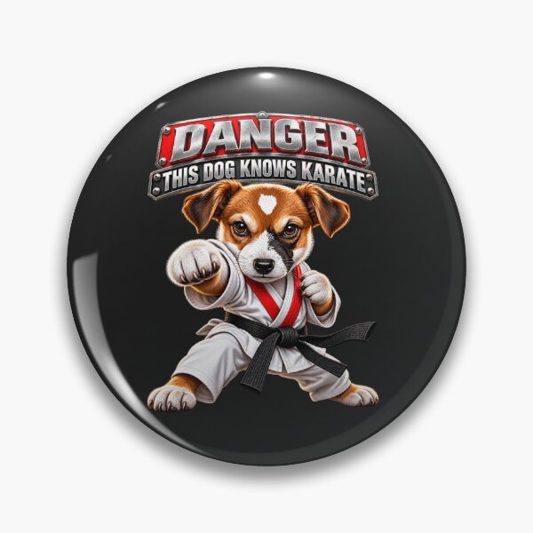 Item preview, Danger This Dog Knows Karate Black Belt designed and sold by JAR Designs and Development.