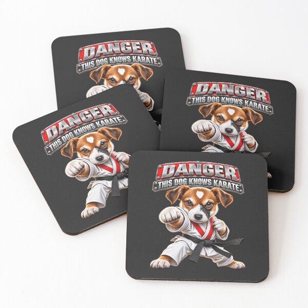 Item preview, Danger This Dog Knows Karate Black Belt designed and sold by JAR Designs and Development.