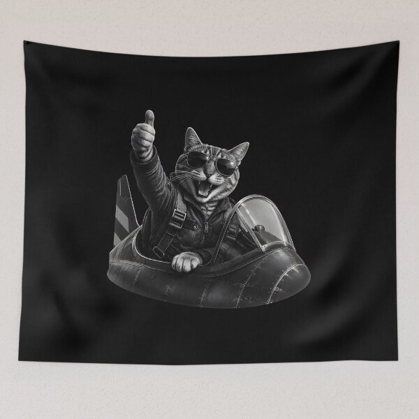 Item preview, Cat Selfie Jet Plane Funny Cat Gifts For Kids Men Women designed and sold by MathiasFuchs.