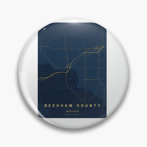Item preview, Beckham County Oklahoma Map designed and sold by ReginaSeidman.