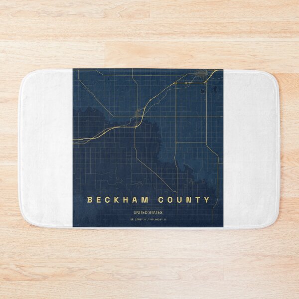 Item preview, Beckham County Oklahoma Map designed and sold by ReginaSeidman.
