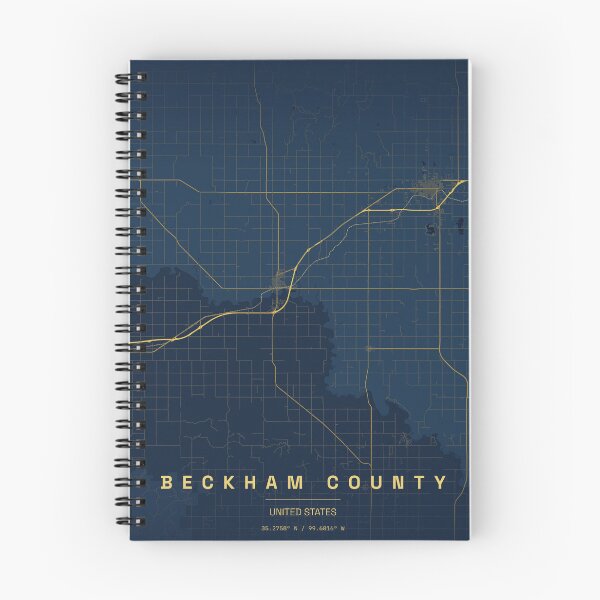 Item preview, Beckham County Oklahoma Map designed and sold by ReginaSeidman.