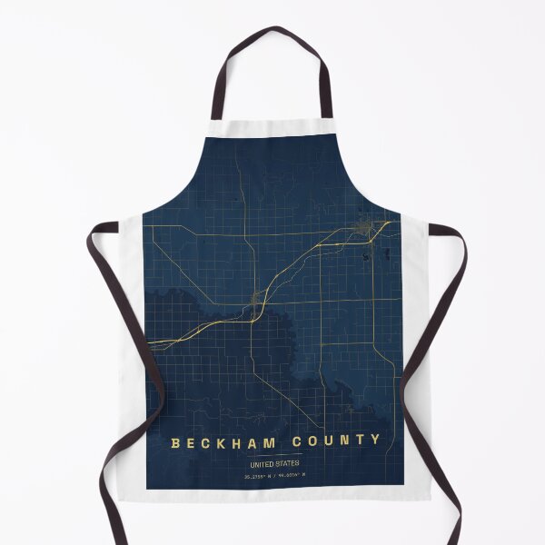 Item preview, Beckham County Oklahoma Map designed and sold by ReginaSeidman.