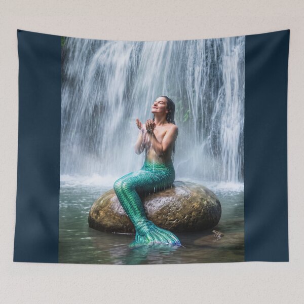 Item preview, Mermaid Beneath the Waterfall  designed and sold by artisfun333.
